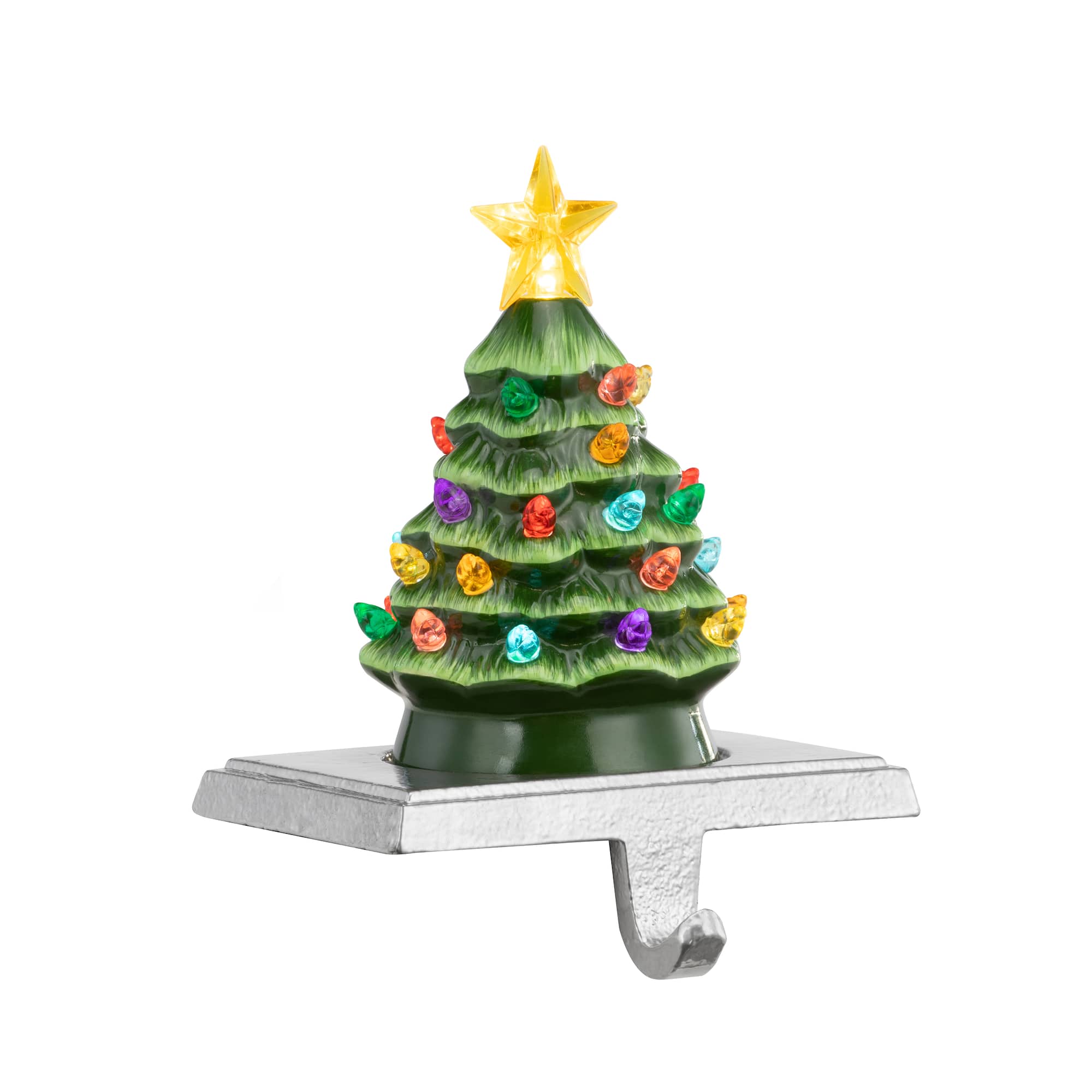 Tree Illuminated Stocking Hanger
